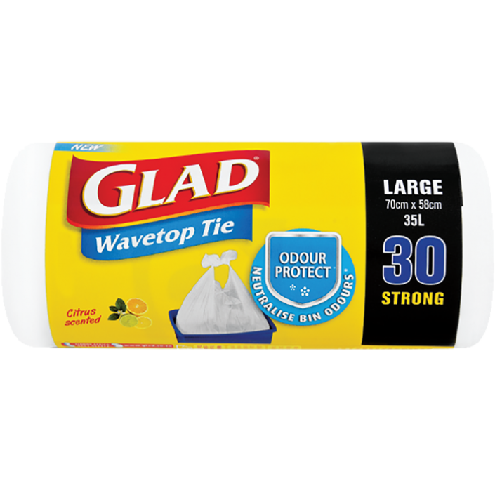 Glad® Wave Top Bags Large