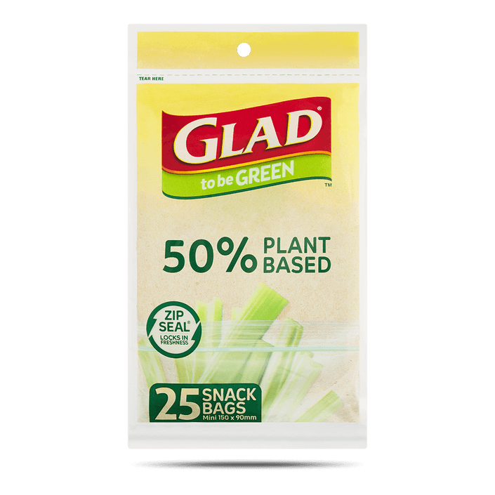 Glad to be Green® Plant Based Reseal Bag – Snack